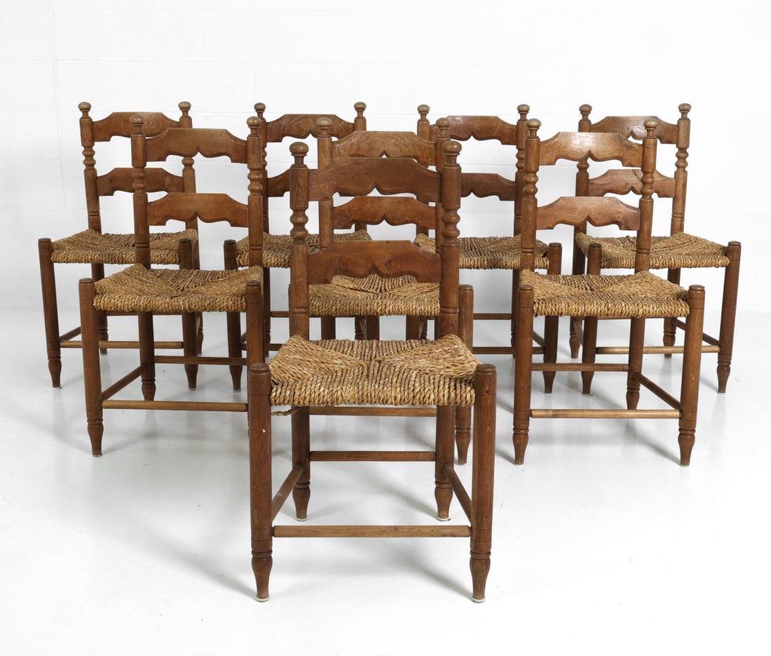 (8) ATTR. HANS DAU DANISH OAK & CORD DINING CHAIRS (1 of 16)