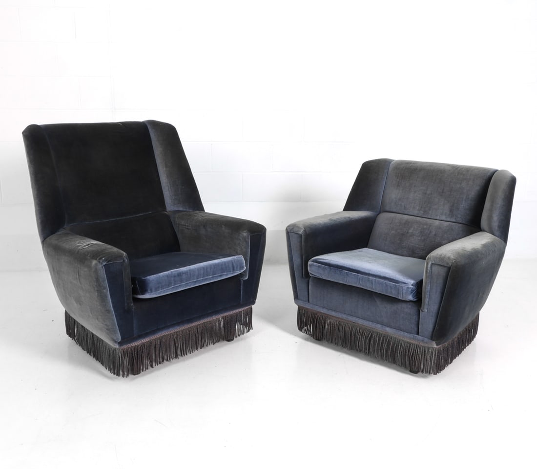(2) KURT OSTERVIG DANISH MOHAIR LOUNGE CHAIRS (1 of 12)