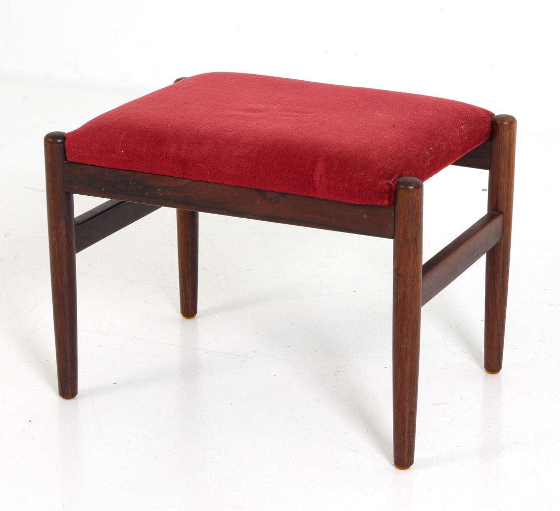 STYLE OF FRANDSEN DANISH ROSEWOOD FOOTSTOOL 1960S (1 of 12)