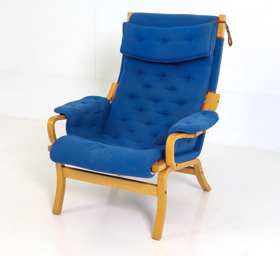 STYLE OF BRUNO MATHSSON SWEDISH LOUNGE CHAIR 1970S (1 of 17)