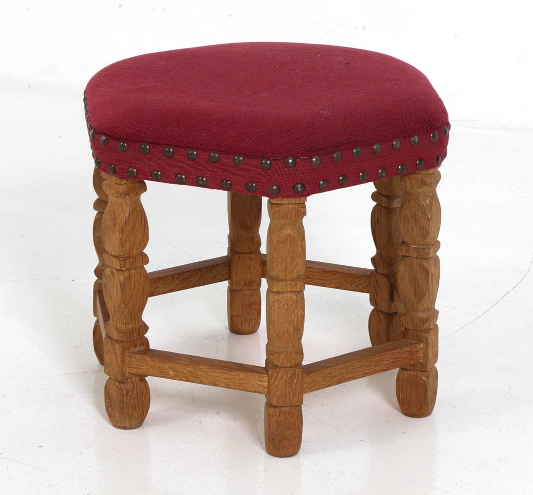 DANISH OAK STOOL C. 1960S (1 of 13)