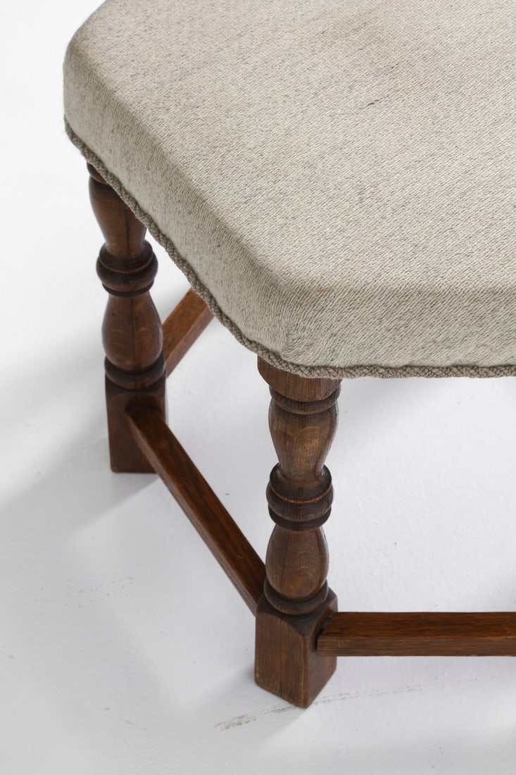 SCANDINAVIAN OAK STOOL C. 1970S - 10