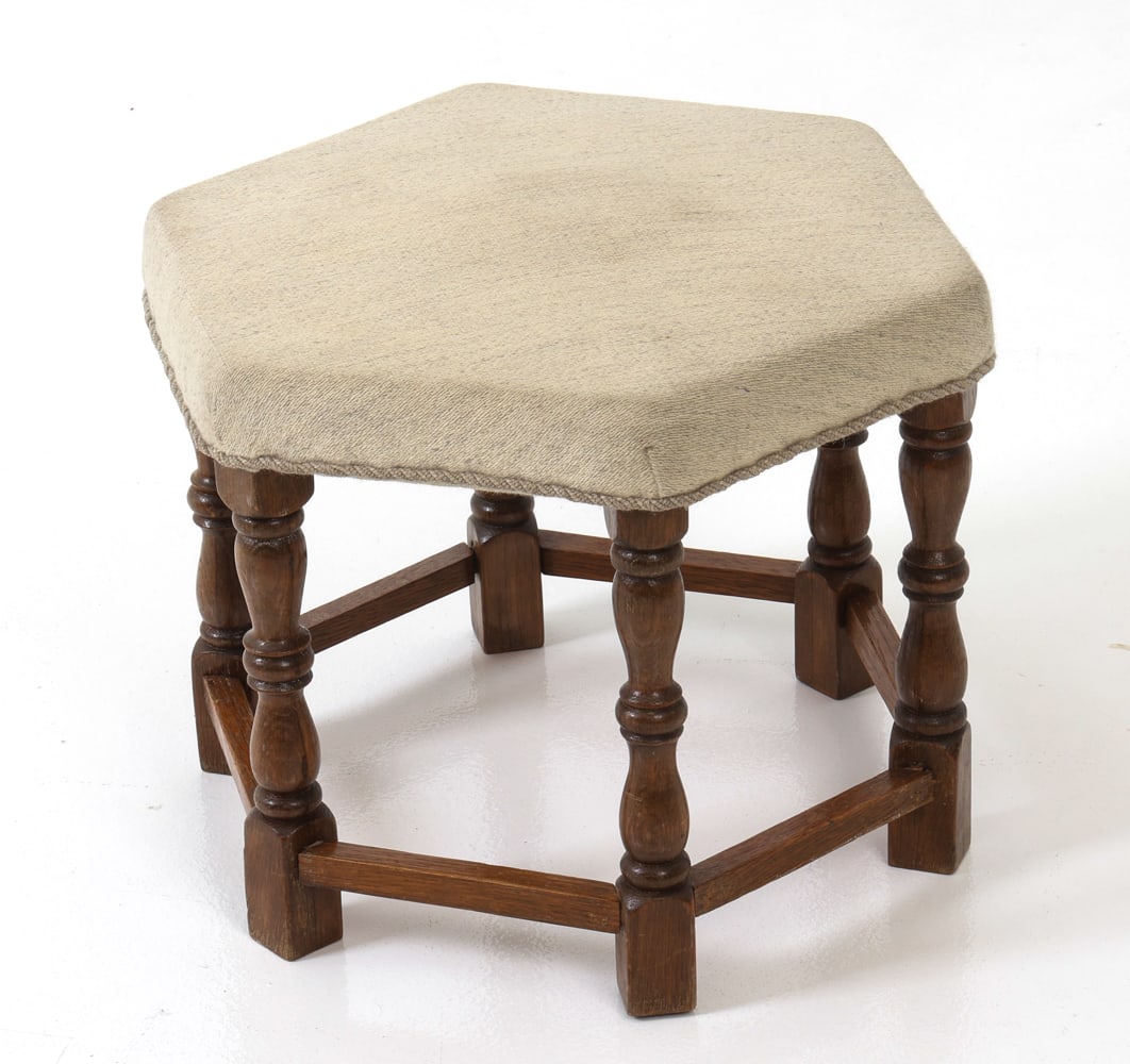 SCANDINAVIAN OAK STOOL C. 1970S - 2