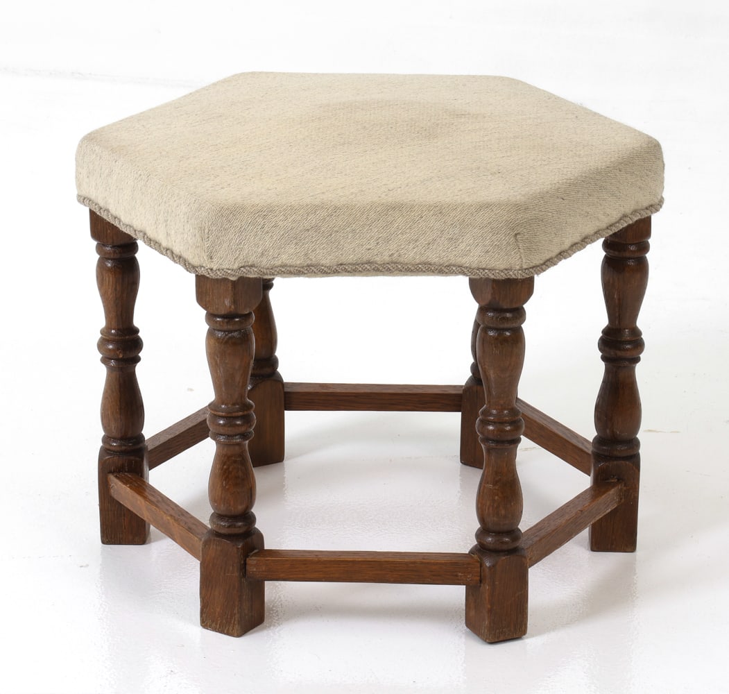SCANDINAVIAN OAK STOOL C. 1970S - 3