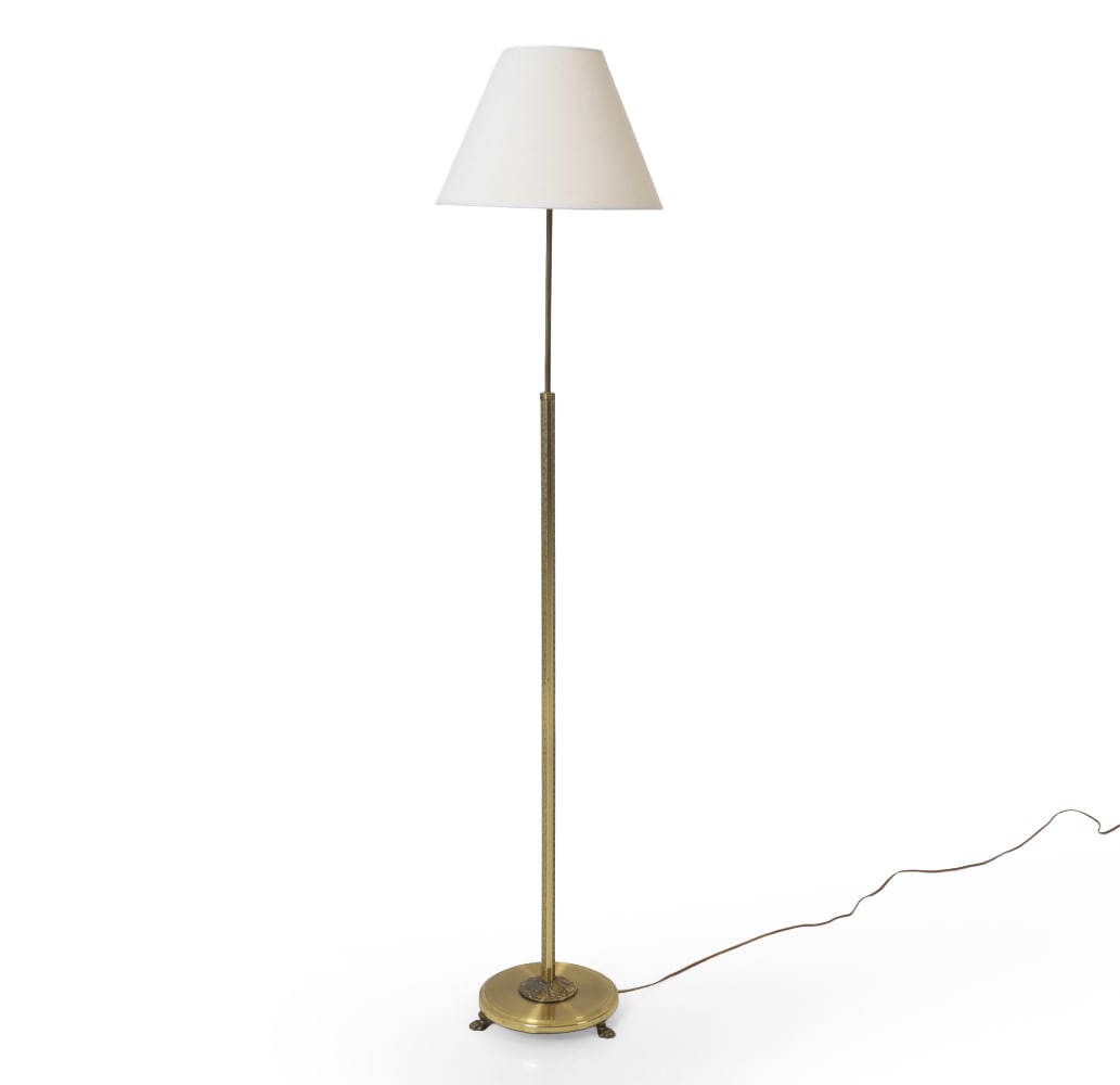 VINTAGE FRENCH BRASS FLOOR LAMP 1940S (1 of 12)