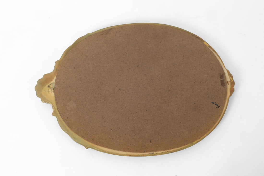 FRENCH STYLE OVAL GILT WALL MIRROR - 11