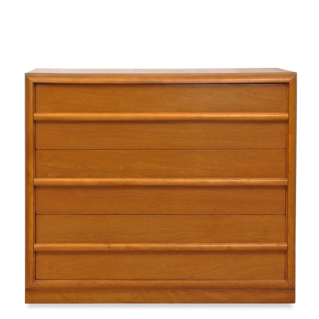 TH ROBSJOHN GIBBINGS FOR WIDDICOMB CHEST: The T.H. Robsjohn Gibbings for Widdicomb Mid-Century Modern Bachelor Chest stands as a pinnacle of timeless design, marrying the visionary aesthetic of mid-century modernism with unparalleled