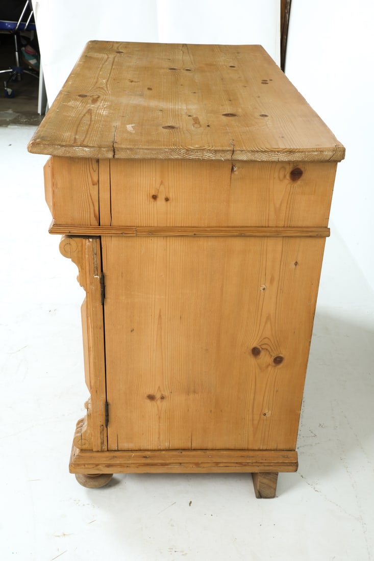 ANTIQUE PINE CABINET - 10
