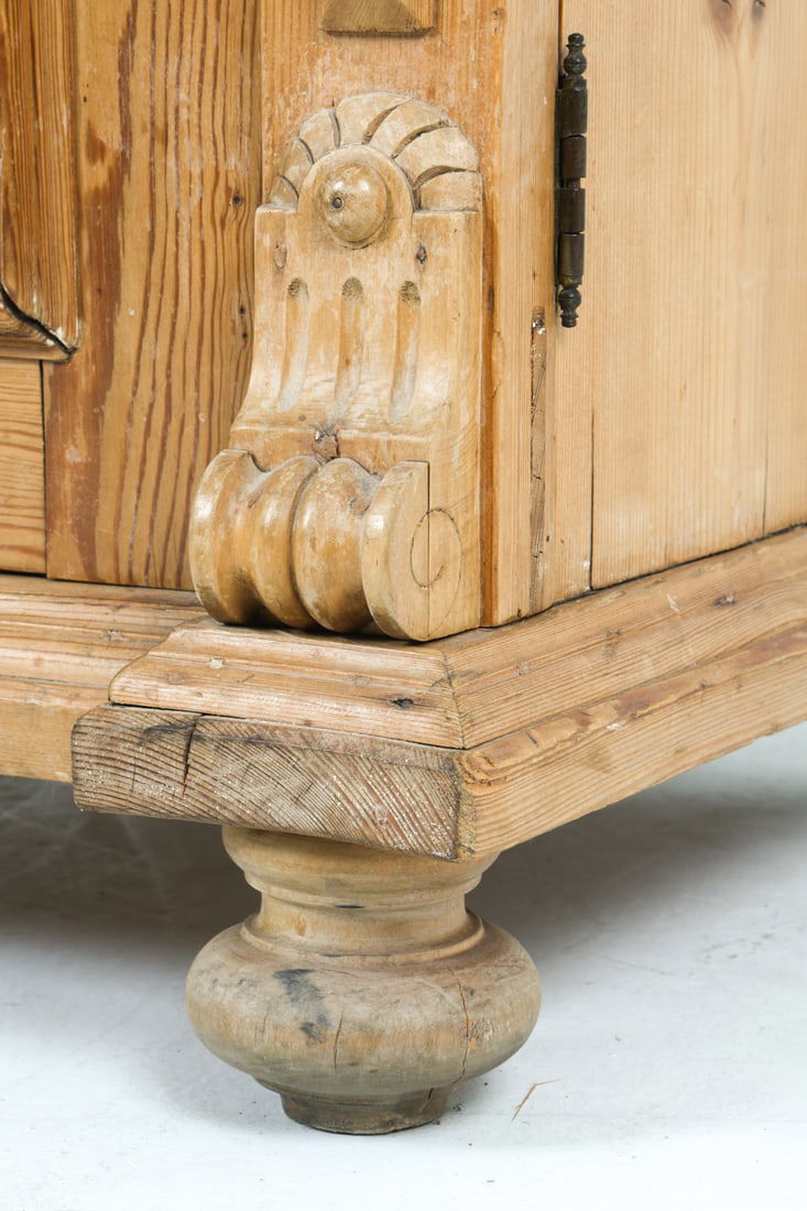ANTIQUE PINE CABINET - 12