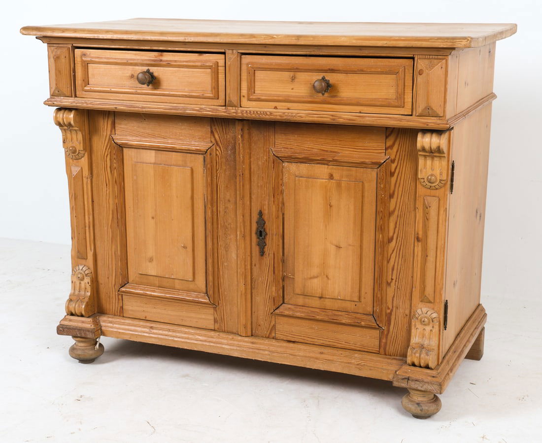 ANTIQUE PINE CABINET - 2