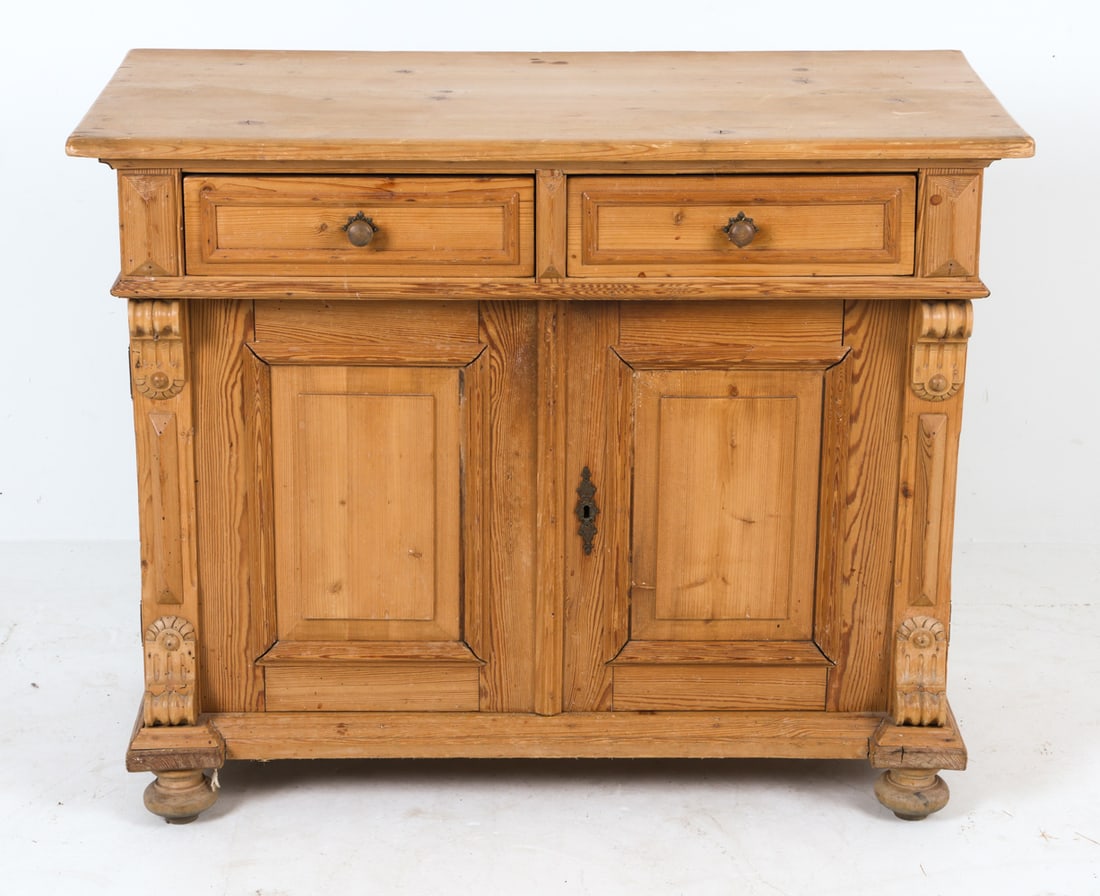 ANTIQUE PINE CABINET - 3