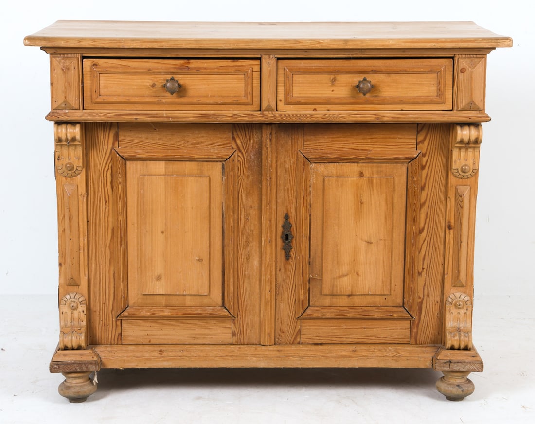 ANTIQUE PINE CABINET - 4