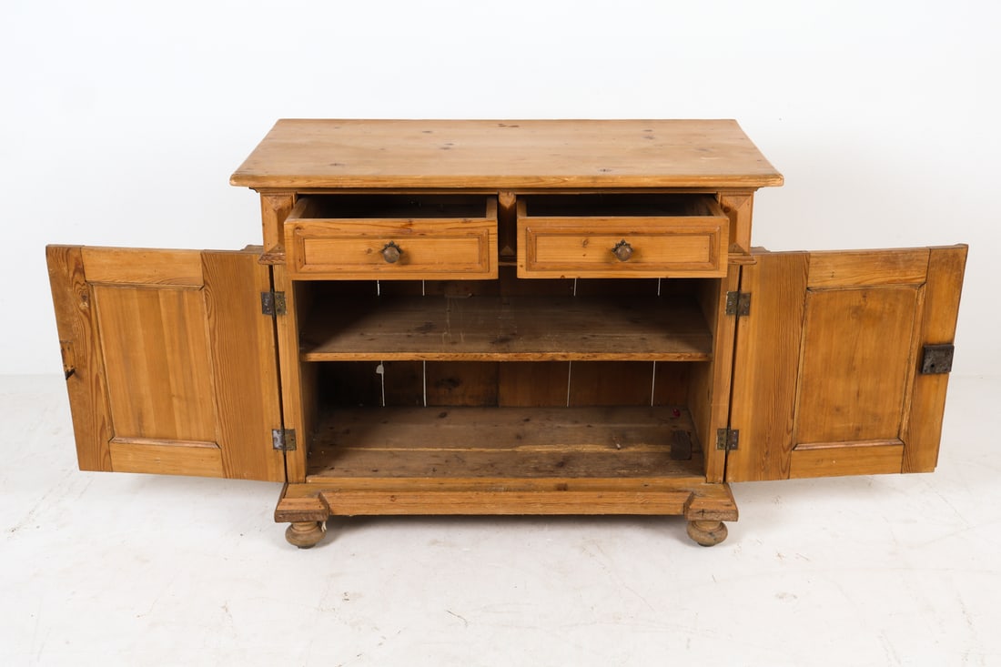 ANTIQUE PINE CABINET - 5