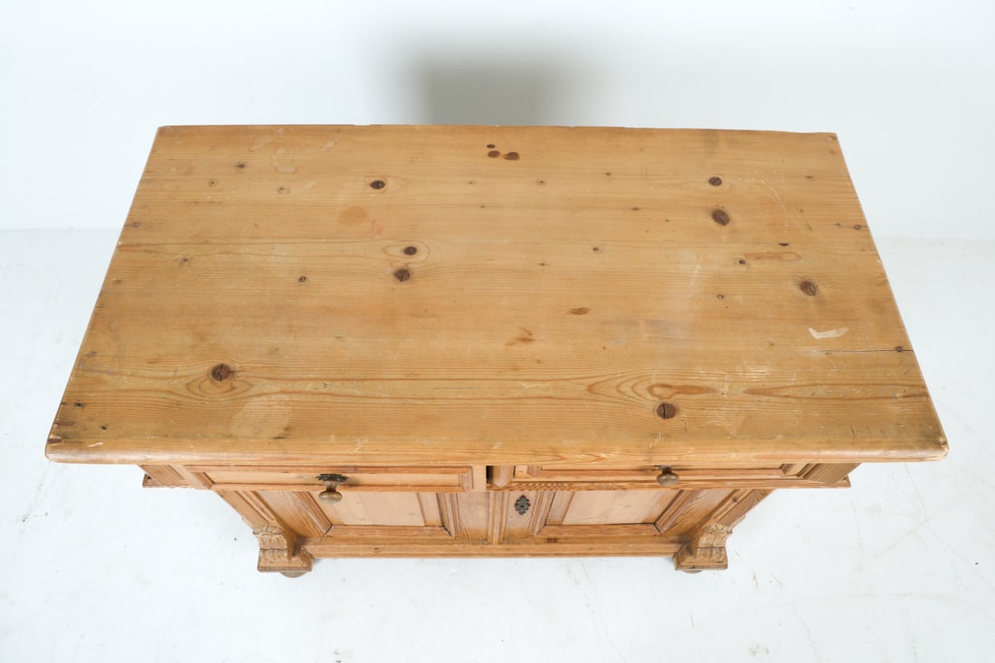 ANTIQUE PINE CABINET - 7