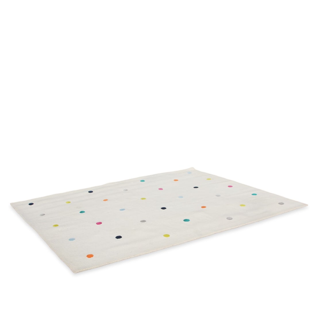 PEHR MILT-COLOR POMPOM DOTS WOOL RUG: Introducing the Pehr Multicolor Pompom Dots Wool Carpet, a charming addition to any space that effortlessly combines whimsy and elegance. Handcrafted from high-quality New Zealand wool, this