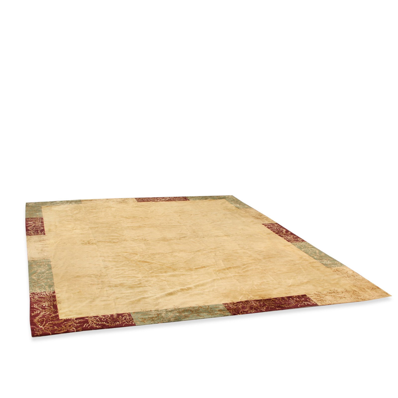 ODEGARD HAND-KNOTED RUG: Crafted with meticulous artistry and timeless allure, the Odegard Hand-Knotted Carpet is the epitome of luxury in interior design. Dimensions: W 16'9" x D 21'6" Condition: Wear consistent with age