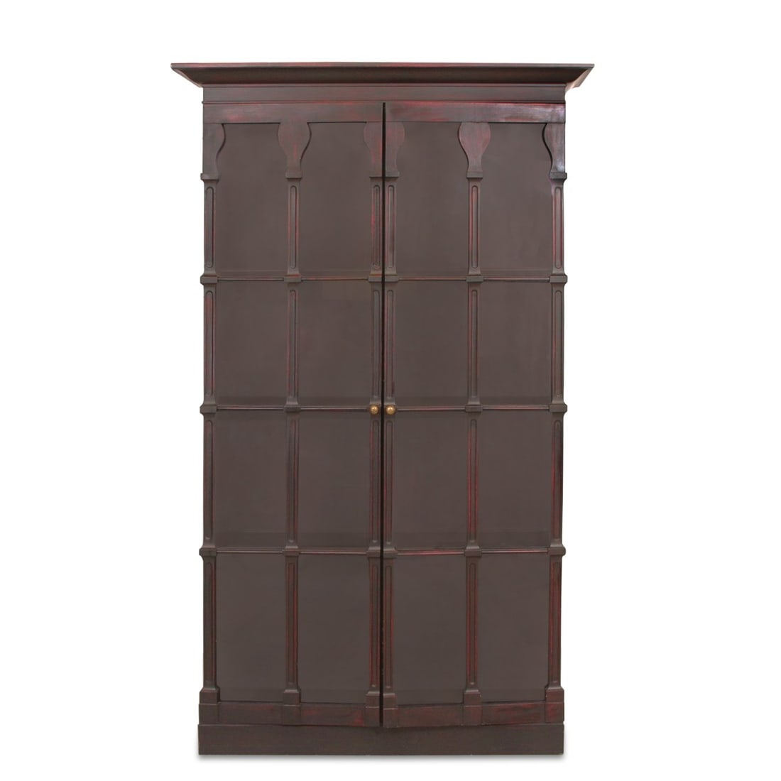VINTAGE GEORGIAN STYLE BOOKCASE CABINET (1 of 6)