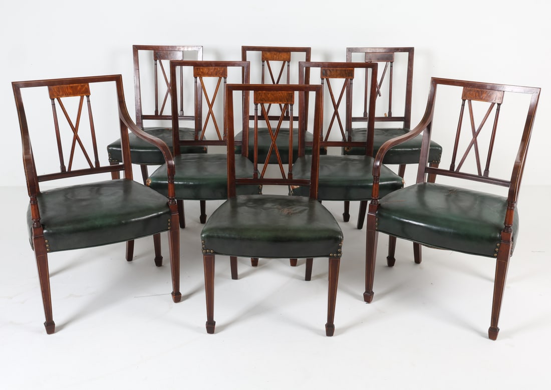 (8) FREDRICK TIBBENHAM MAHOGANY DINING CHAIRS (1 of 13)