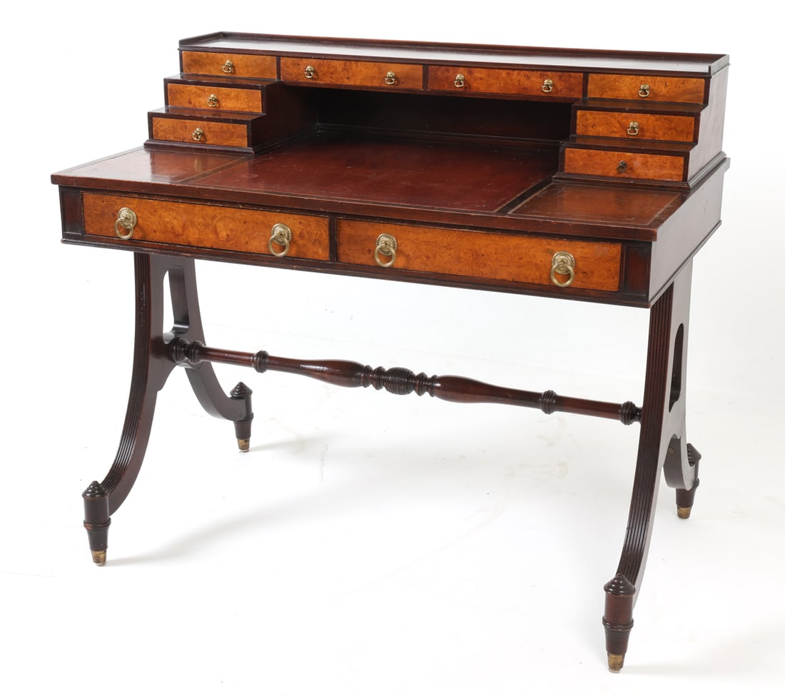 GEORGE III STYLE MAHOGANY WRITING DESK (1 of 13)