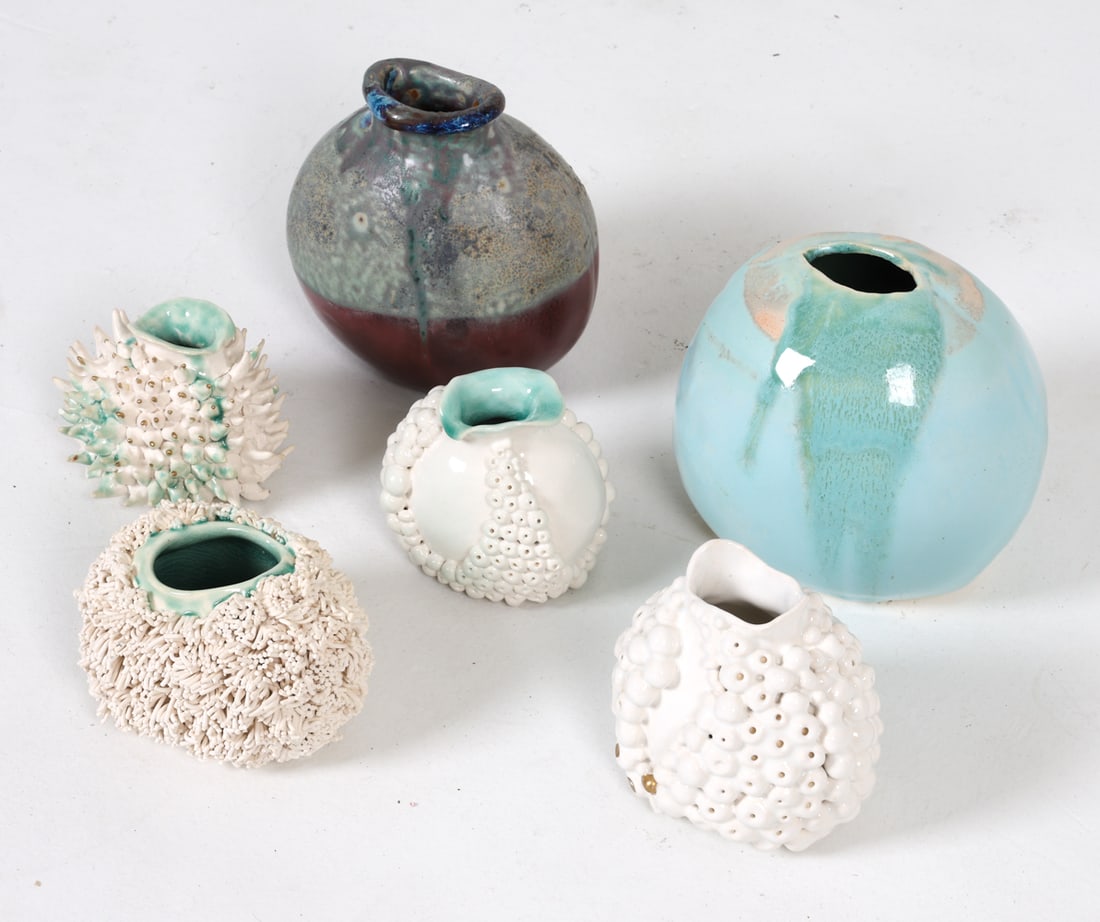 STUDIO CERAMIC VASE GROUPING - 2