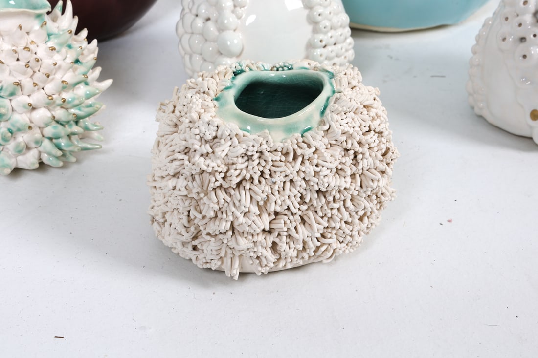 STUDIO CERAMIC VASE GROUPING - 4