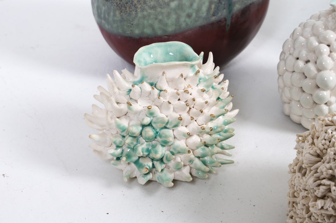 STUDIO CERAMIC VASE GROUPING - 5