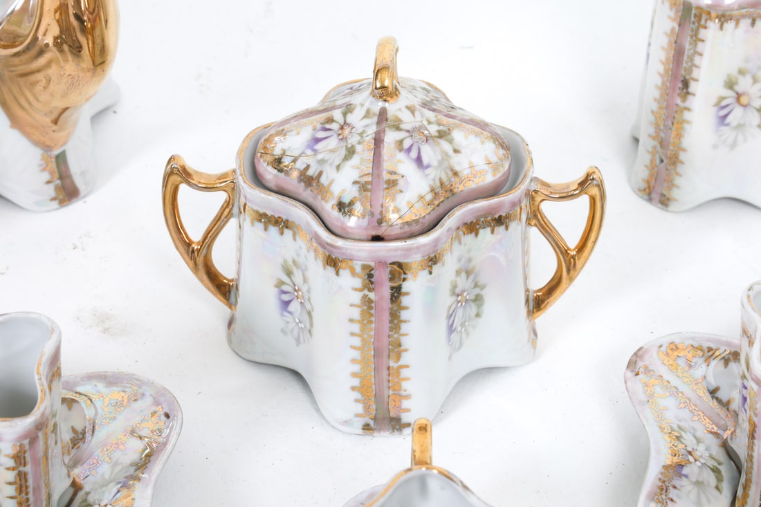 GERMAN CERAMIC TEA SERVICE - 3