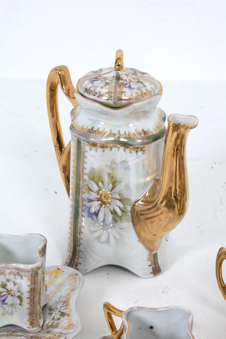 GERMAN CERAMIC TEA SERVICE - 4
