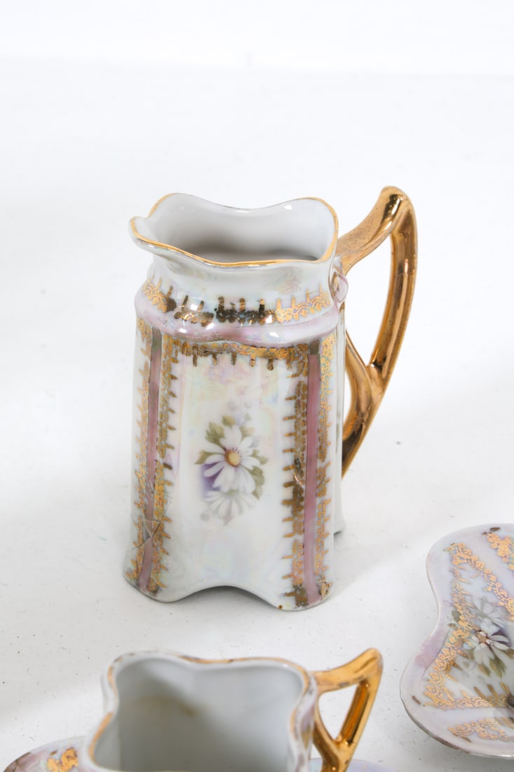 GERMAN CERAMIC TEA SERVICE - 5