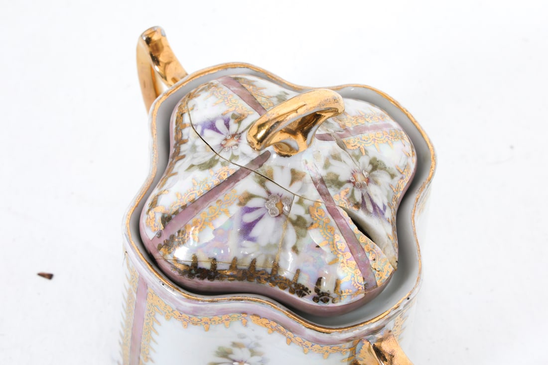 GERMAN CERAMIC TEA SERVICE - 6