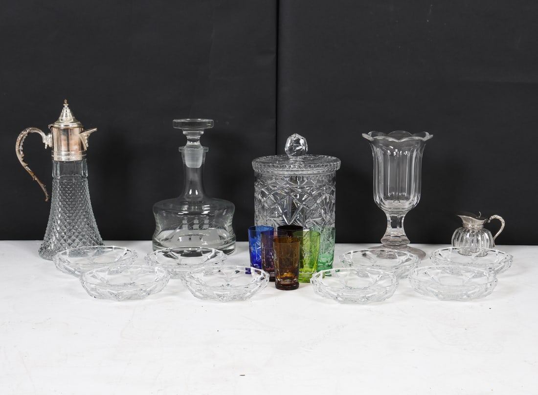 VINTAGE AND ANTIQUE DECORATIVE GLASS GROUPING (1 of 11)