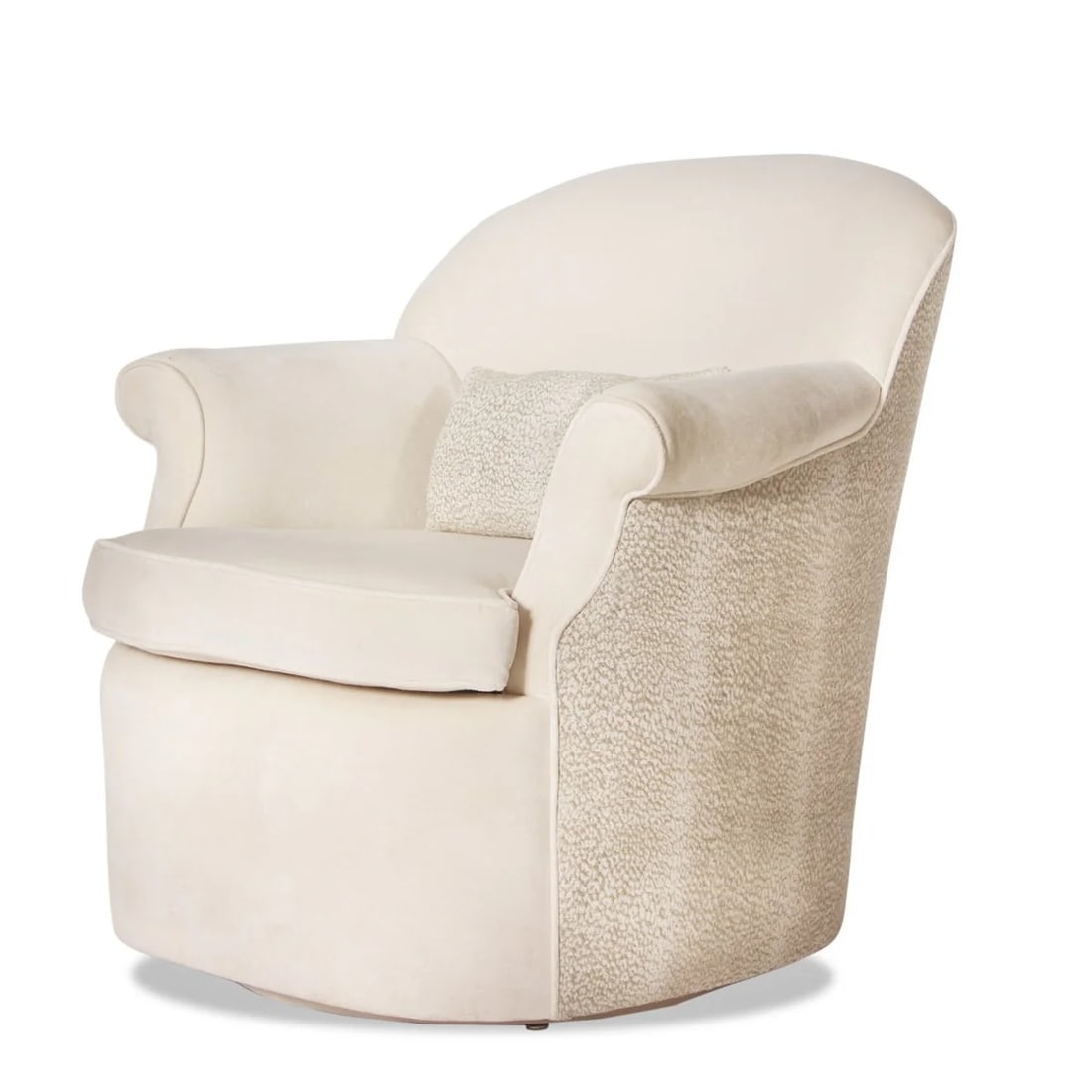 CONTEMPORARY SWIVEL BARREL LOUNGE CHAIR (1 of 8)