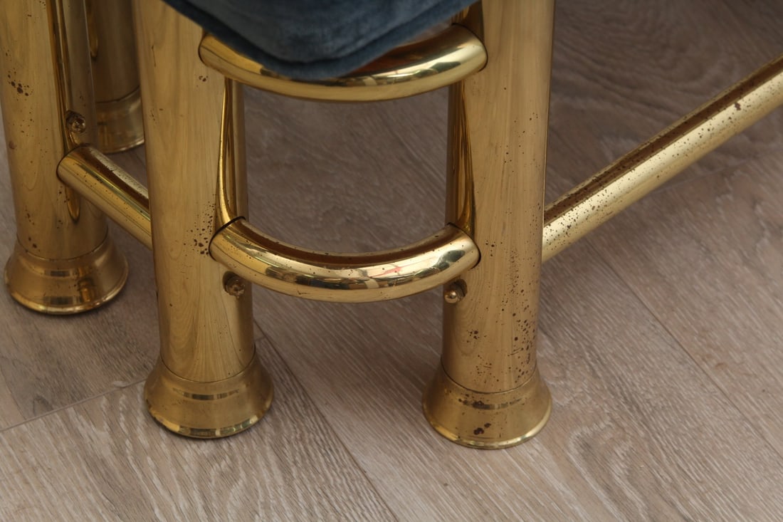 CONTEMPORARY BRASS BENCH - 2