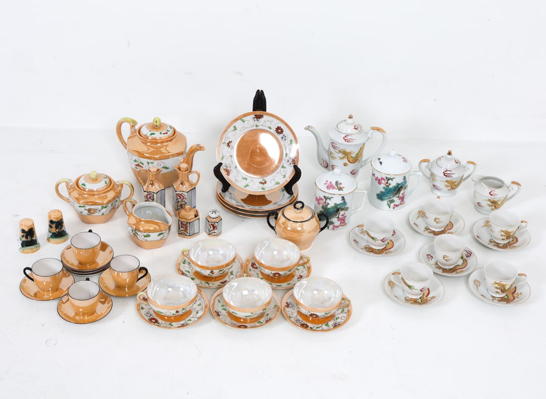 PORCELAIN TEA SERVICE GROUPING (1 of 19)