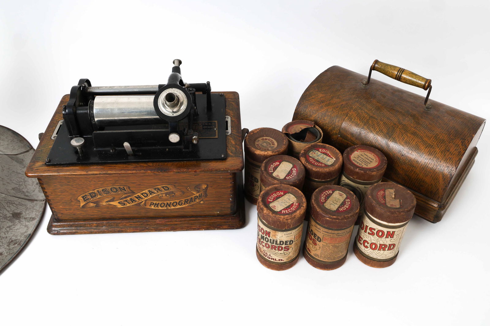 THOMAS EDISON POHONOGRAPH SUITCASE MODEL C - 3