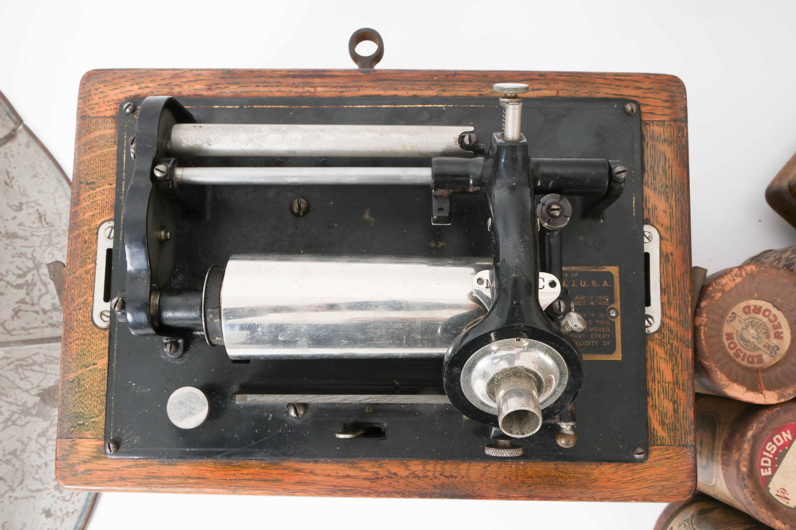 THOMAS EDISON POHONOGRAPH SUITCASE MODEL C - 5