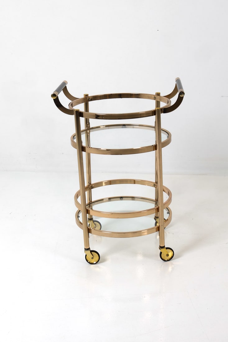 DESIGN GUILD ROLLING 2-TIER SERVING CART - 3