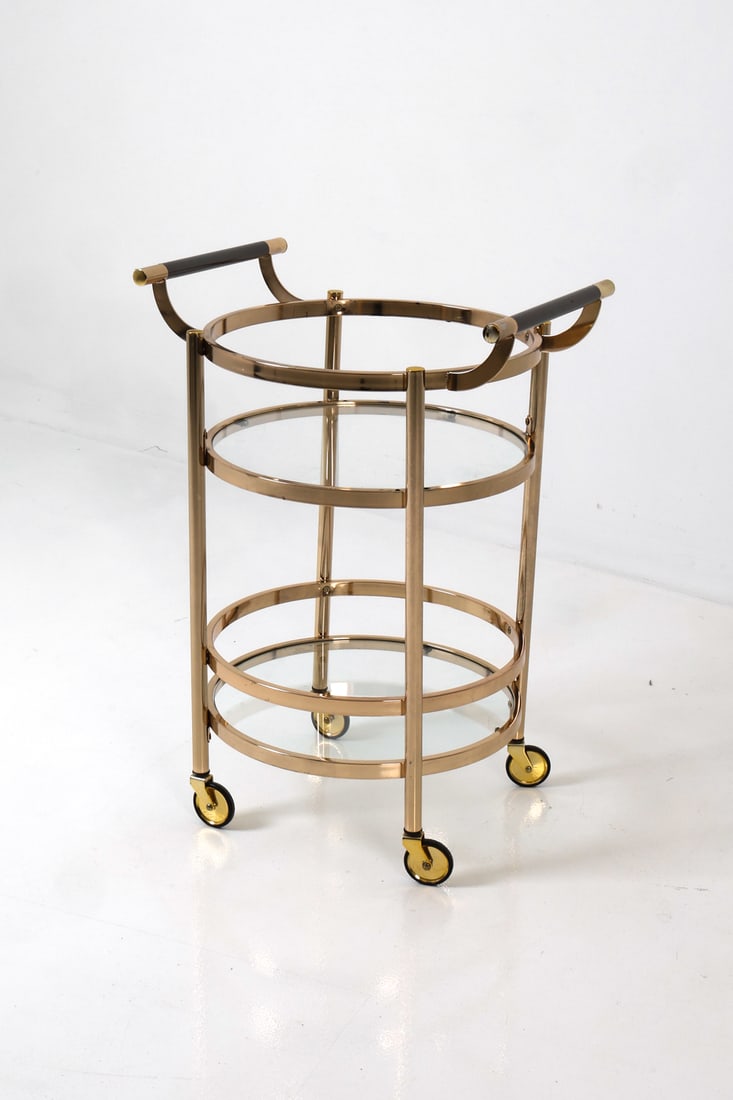 DESIGN GUILD ROLLING 2-TIER SERVING CART - 4
