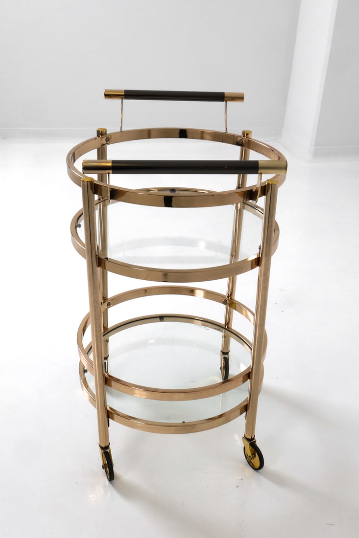 DESIGN GUILD ROLLING 2-TIER SERVING CART - 9