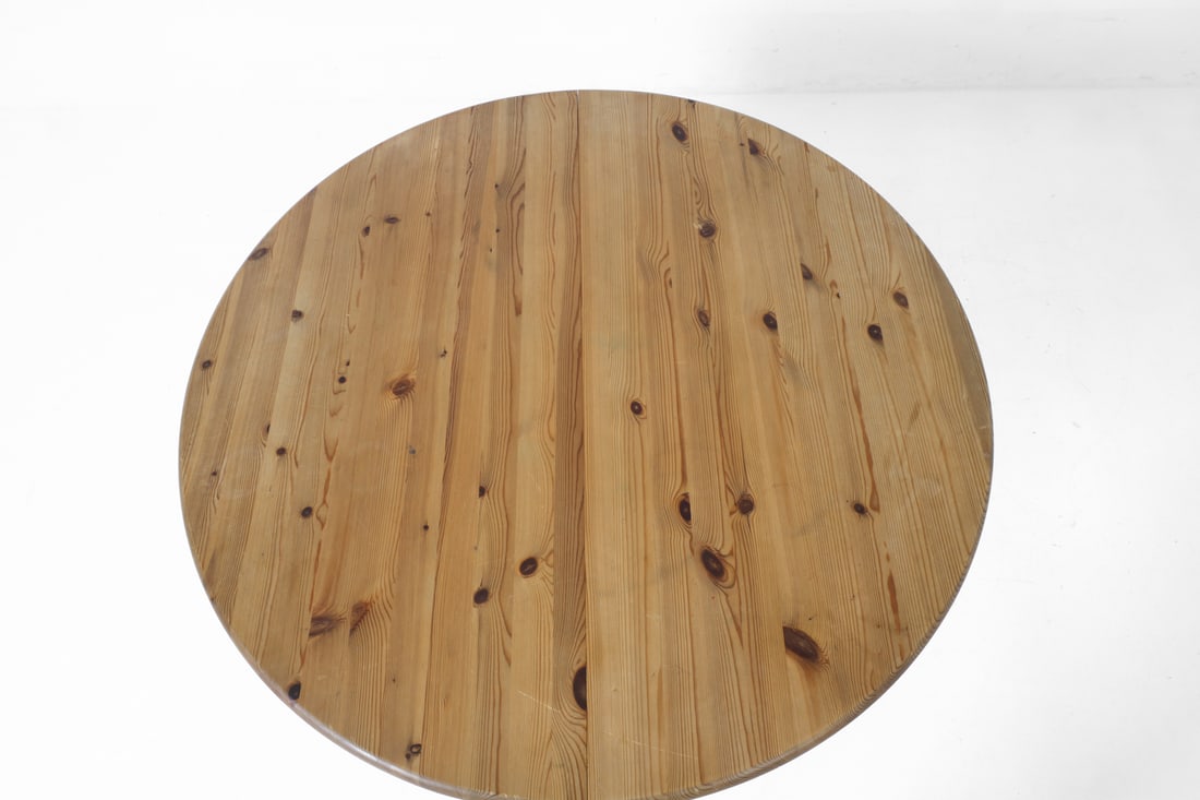 DAUMILLER STYLE PINE DINING TABLE 1970S - 12