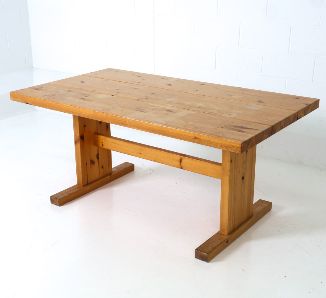 STYLE OF LYNGSEO DANISH PINE DINING TABLE C. 1960S (1 of 18)