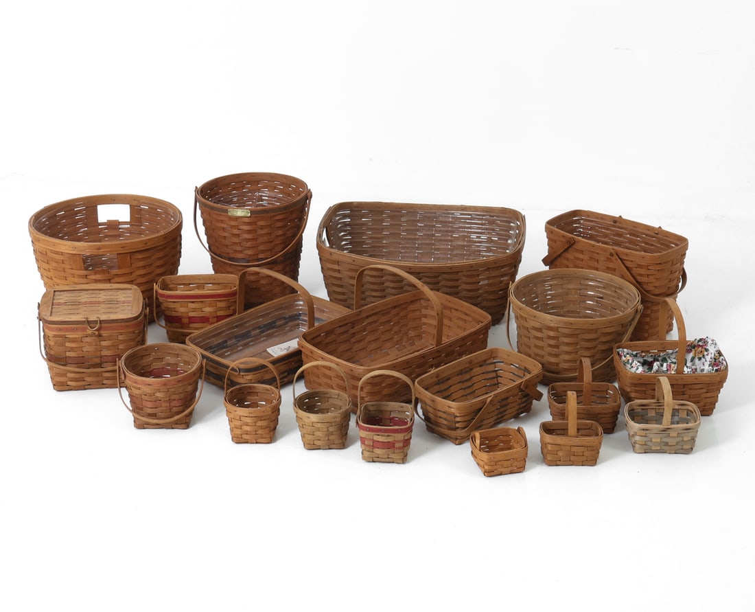 LONGABERGER BASKETS GROUPING C. 1980S - 2