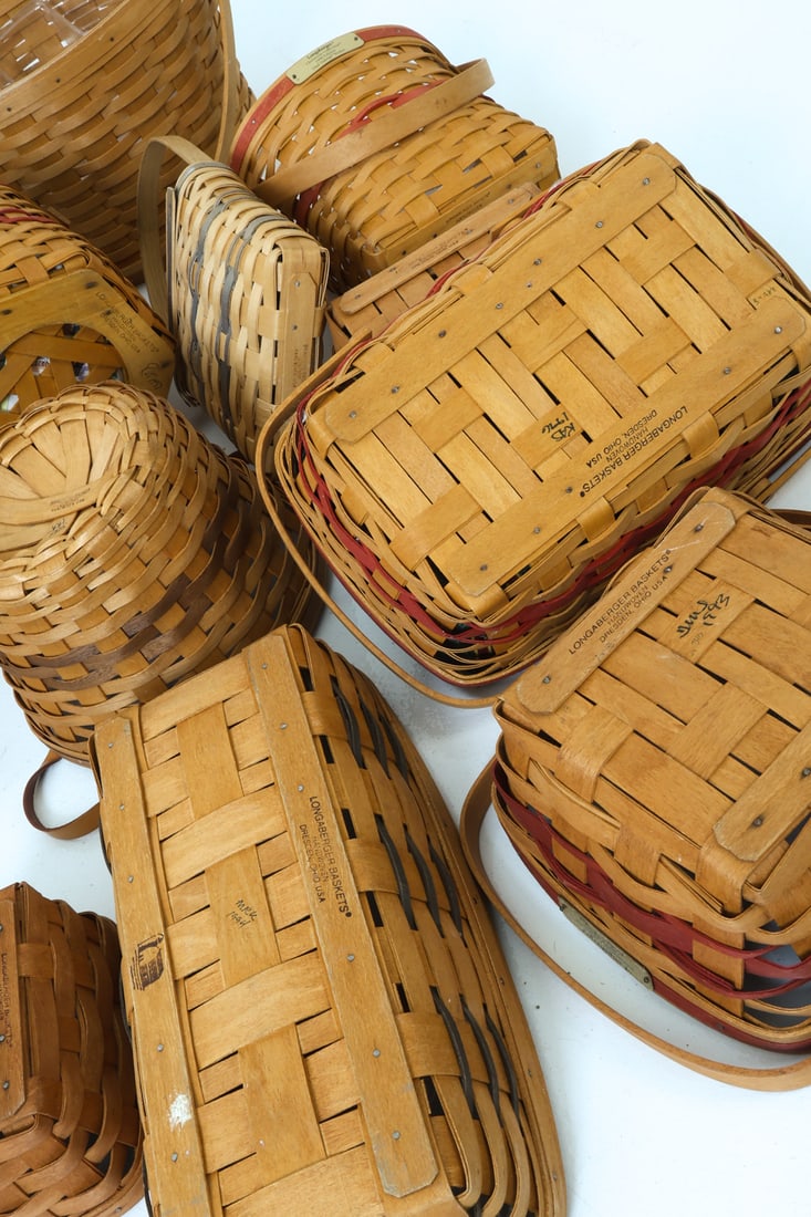 LONGABERGER BASKET GROUPING C. 1990S - 12