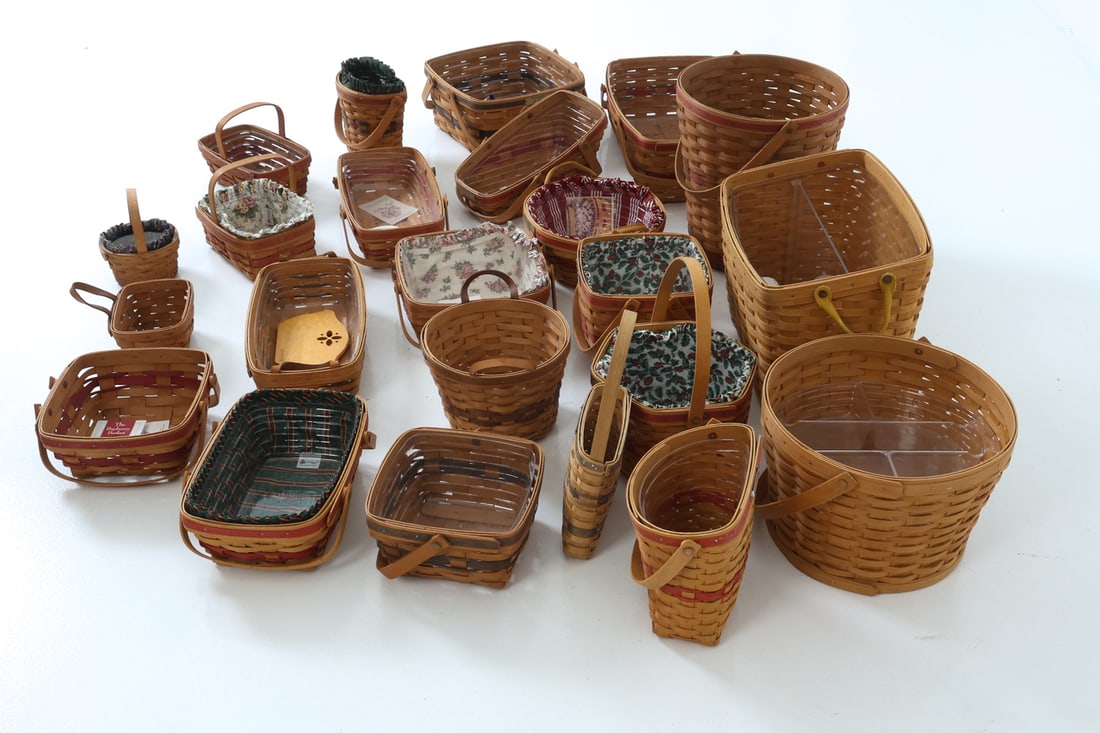 LONGABERGER BASKET GROUPING C. 1990S - 7