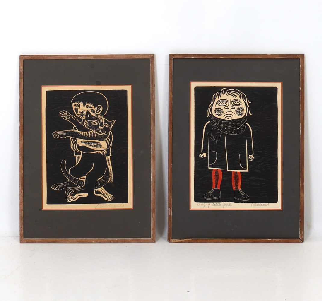 (2) EMMY LOU PACKARD (1914-1998) WOODCUT PRINTS (1 of 15)