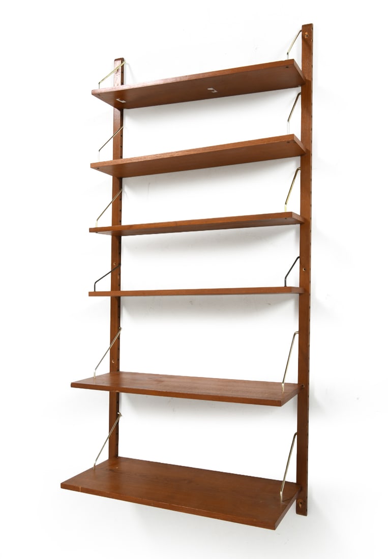 POUL CADOVIUS DANISH TEAK WALL SHELF 1960S (1 of 14)