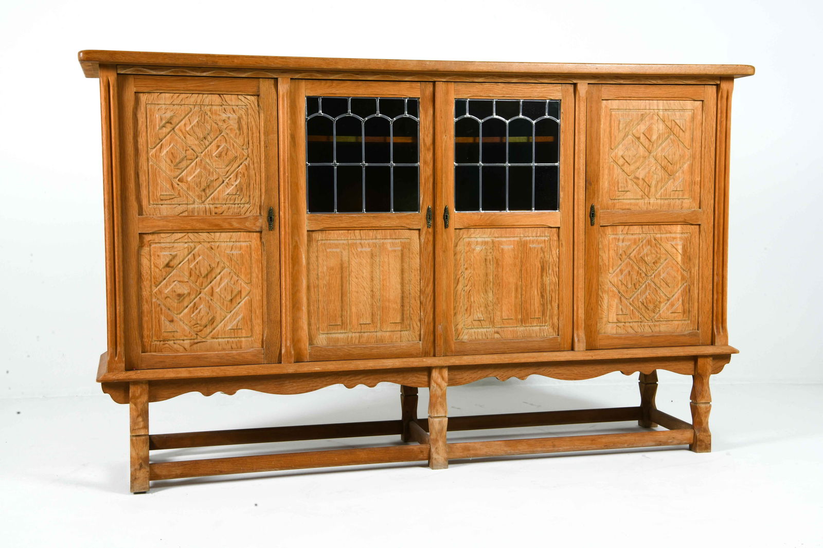 JENSEN & RASNOV DANISH OAK SIDEBOARD C. 1970S (1 of 15)