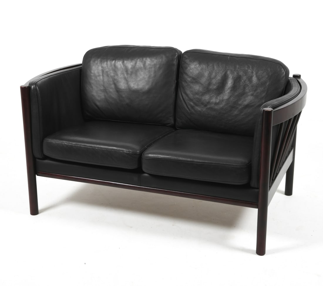 KURT SKOVBY FOR HJEMME HOS DANISH LEATHER LOVESEAT (1 of 14)