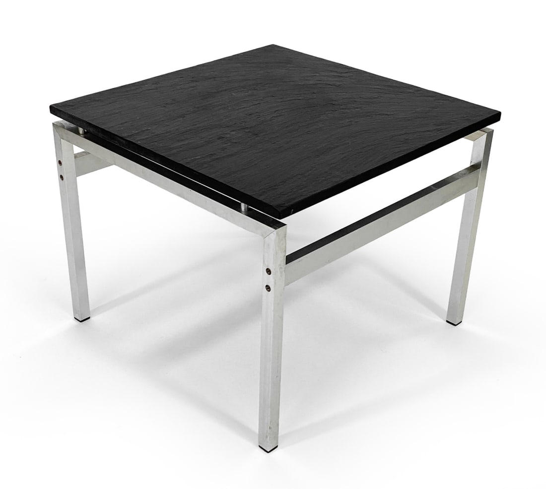 ATTR JEAN-RENE TALOPP SLATE SIDE TABLE C. 1970S (1 of 13)