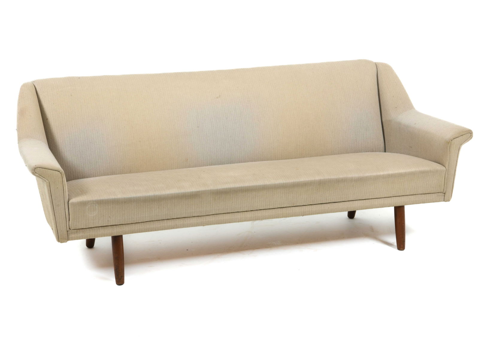 STYLE OF FOLKE OHLSSON SWEDISH WOOL SOFA C. 1960S (1 of 11)
